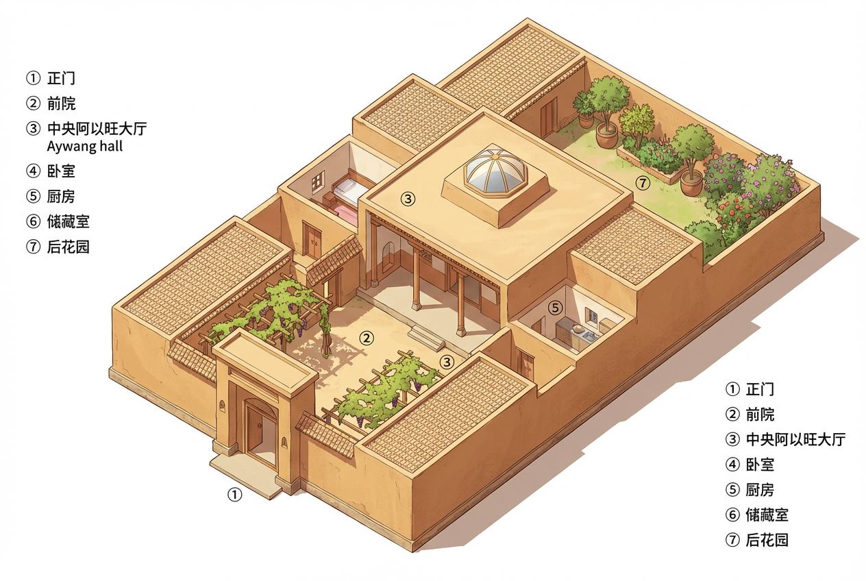 阿以旺民居布局图