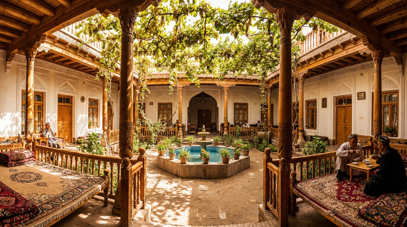 和田民居庭院全景